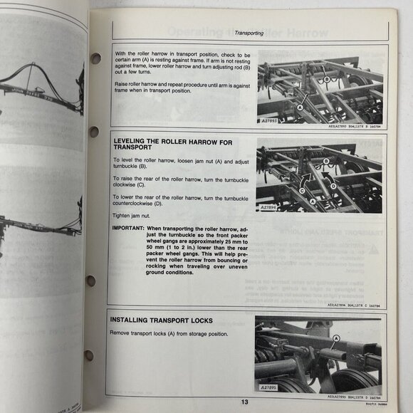 John Deere 970 Series Roller Harrows Operator's Manual OM A49623 Issue J4 dealer - Picture 13 of 13